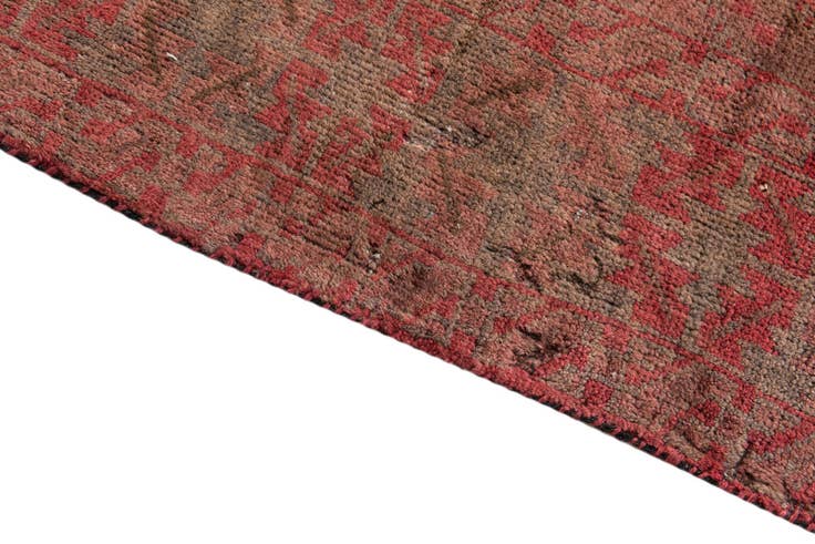 Detail image of 3' 8 x 6' 4 Hand Knotted Ultra Vintage Persian Wool Rug