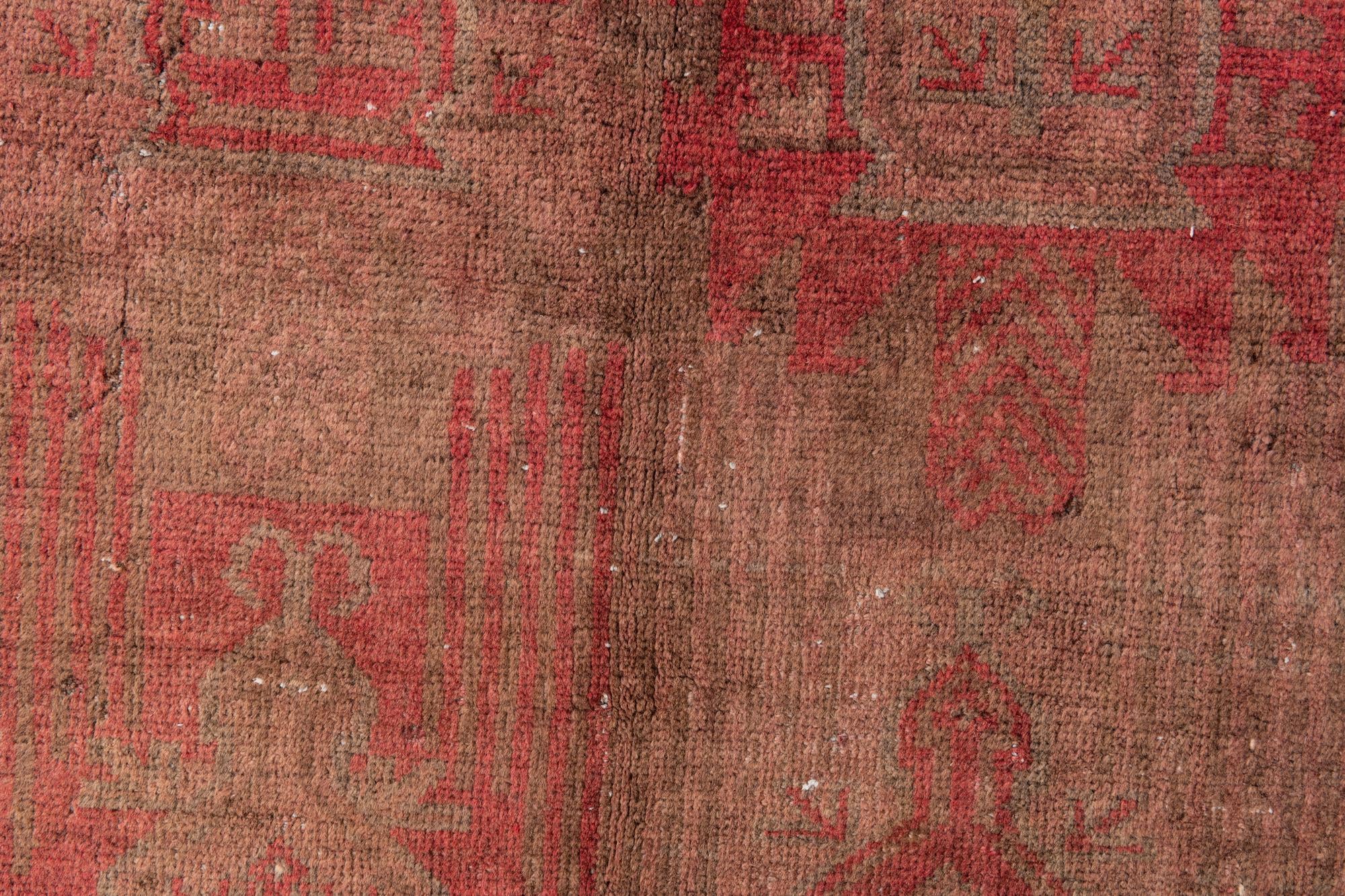 3' 8 x 6' 4 Hand Knotted Ultra Vintage Persian Wool Rug
