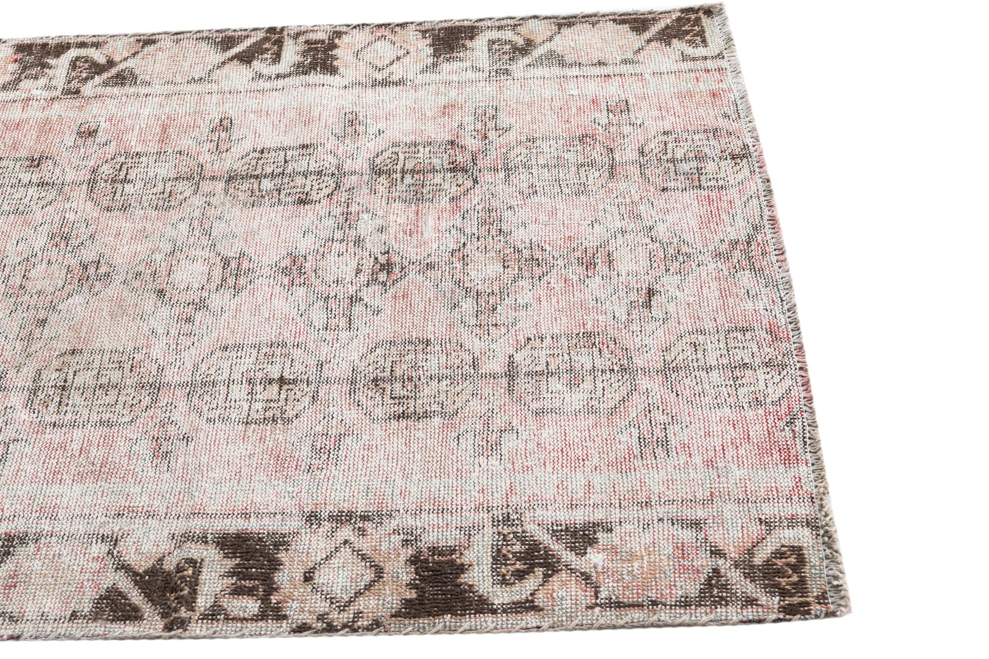 3' 5 x 4' 6 Hand Knotted Ultra Vintage Persian Wool Rug