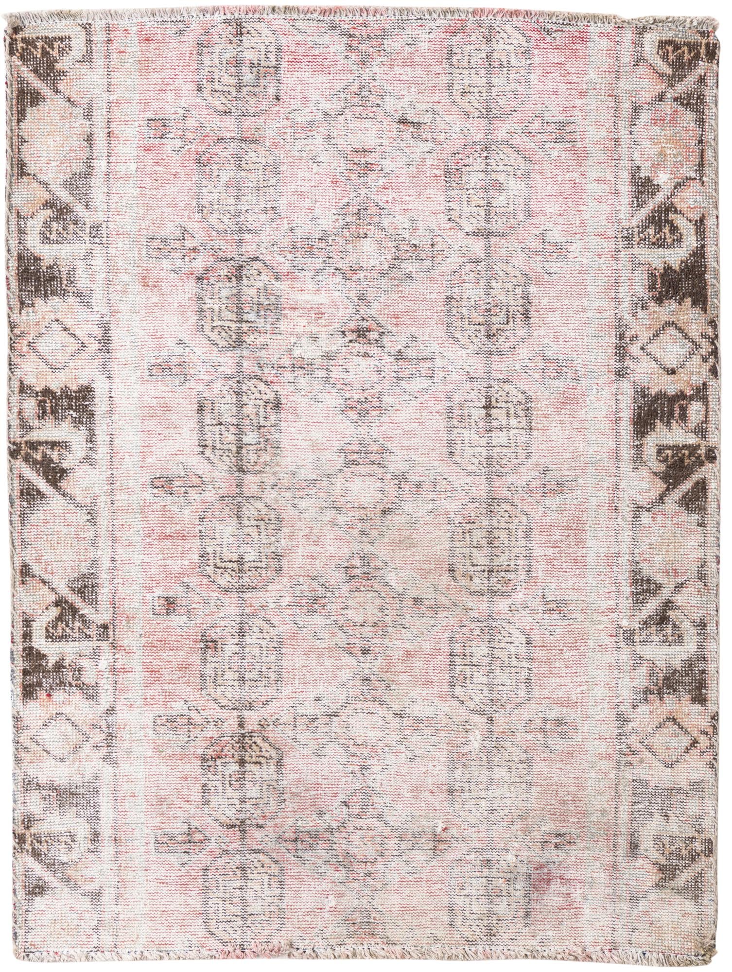 3' 5 x 4' 6 Hand Knotted Ultra Vintage Persian Wool Rug