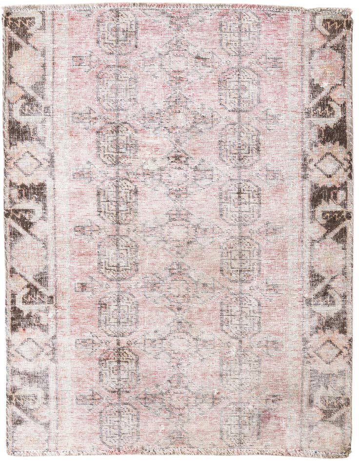 Detail image of 3' 5 x 4' 6 Hand Knotted Ultra Vintage Persian Wool Rug