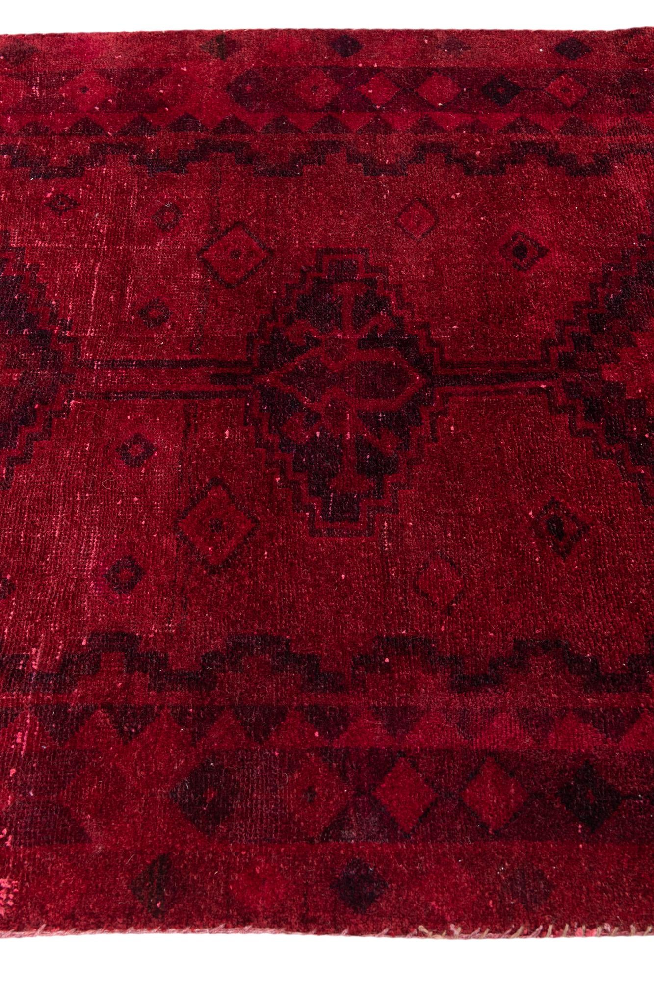 4' 2 x 6' 2 Hand Knotted Ultra Vintage Persian Wool Rug