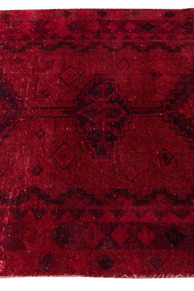 Detail image of 4' 2 x 6' 2 Hand Knotted Ultra Vintage Persian Wool Rug