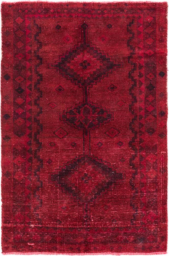 4' 2 x 6' 2 Hand Knotted Ultra Vintage Persian Wool Rug