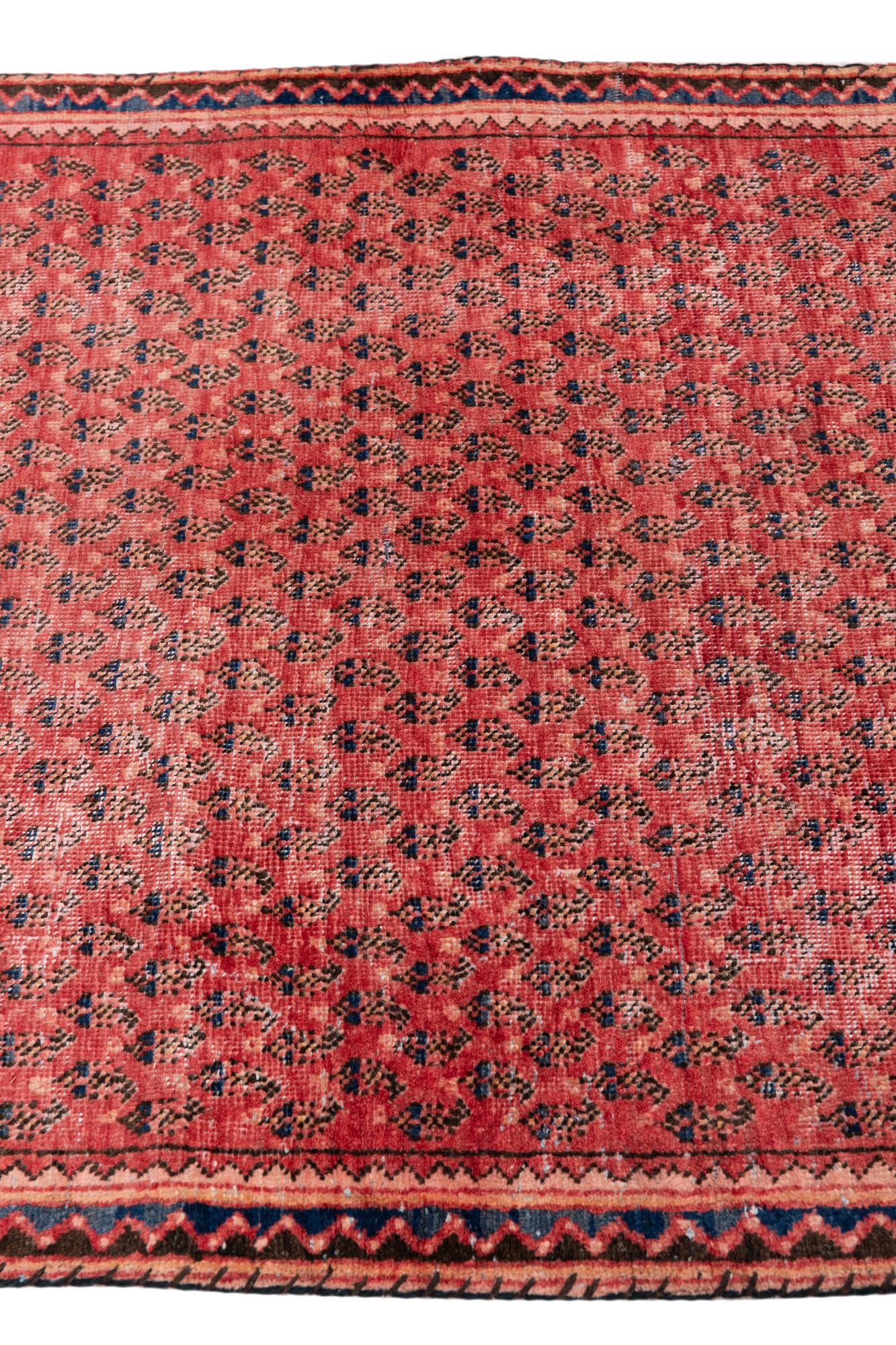 3' 4 x 6' Hand Knotted Ultra Vintage Persian Wool Rug