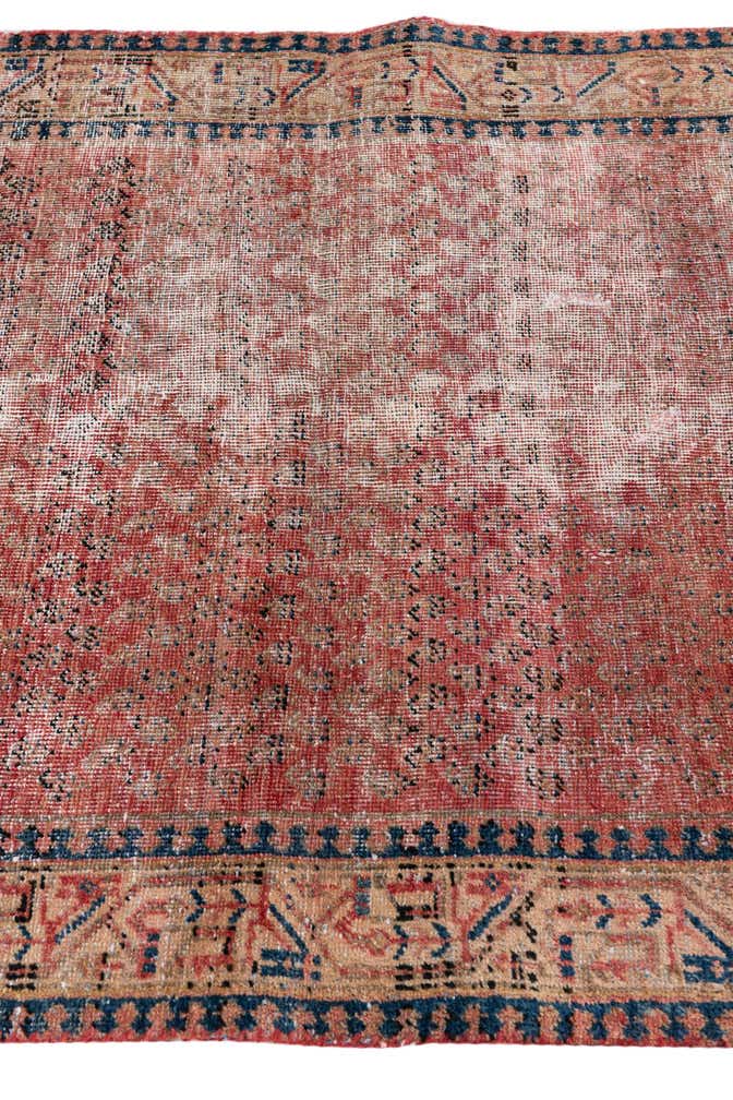3' 5 x 5' Hand Knotted Ultra Vintage Persian Wool Rug