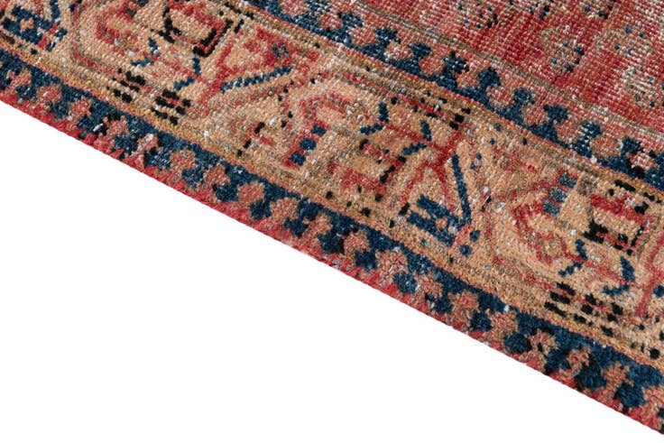 Detail image of 3' 5 x 5' Hand Knotted Ultra Vintage Persian Wool Rug