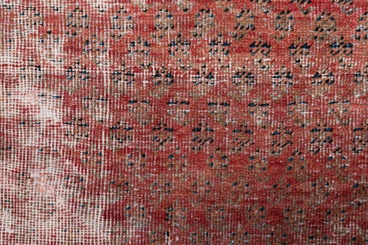 Detail image of 3' 5 x 5' Hand Knotted Ultra Vintage Persian Wool Rug