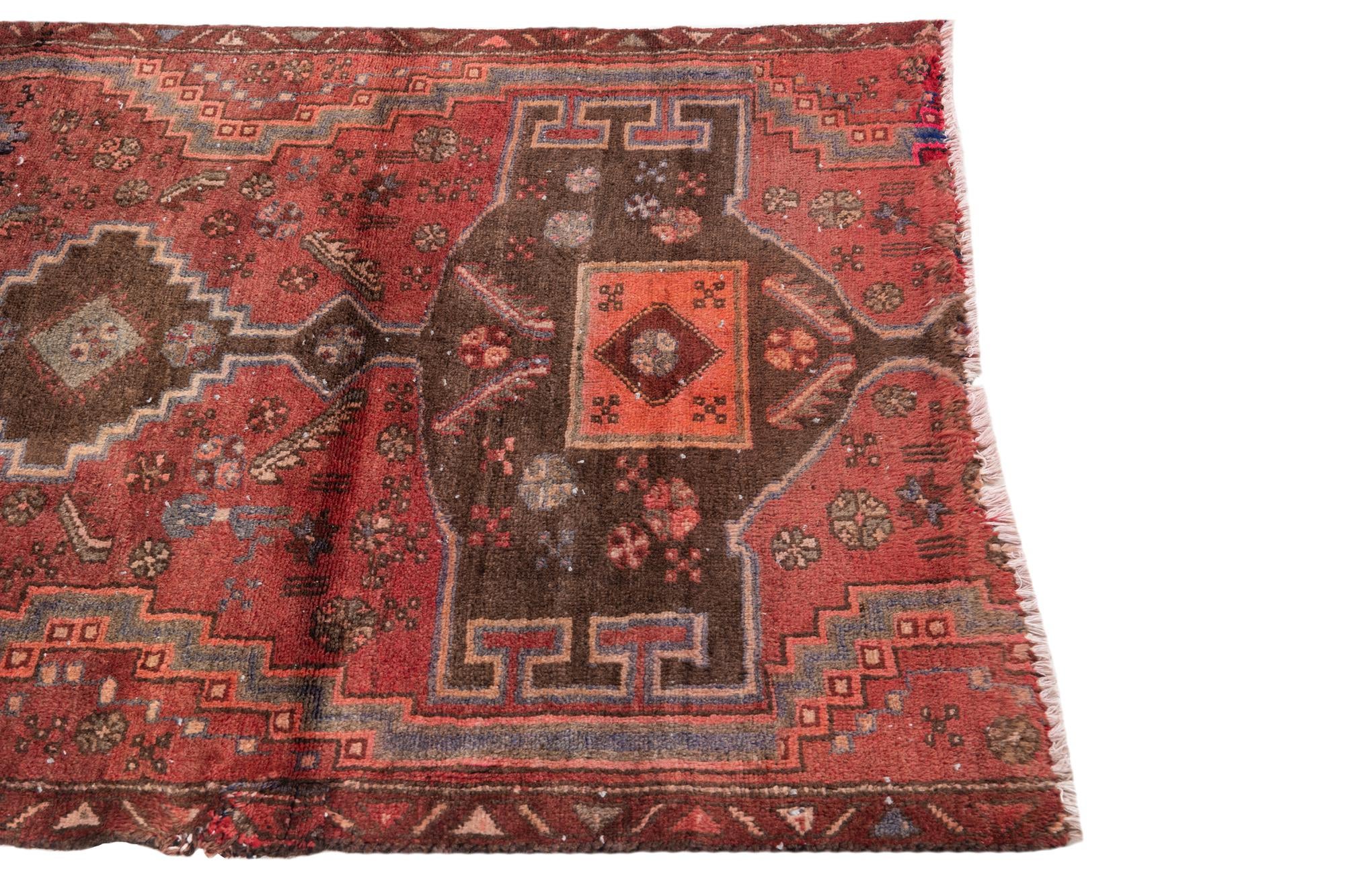 105cm x 125cm anudado a mano Ultra Vintage Alfombra Persa Lana