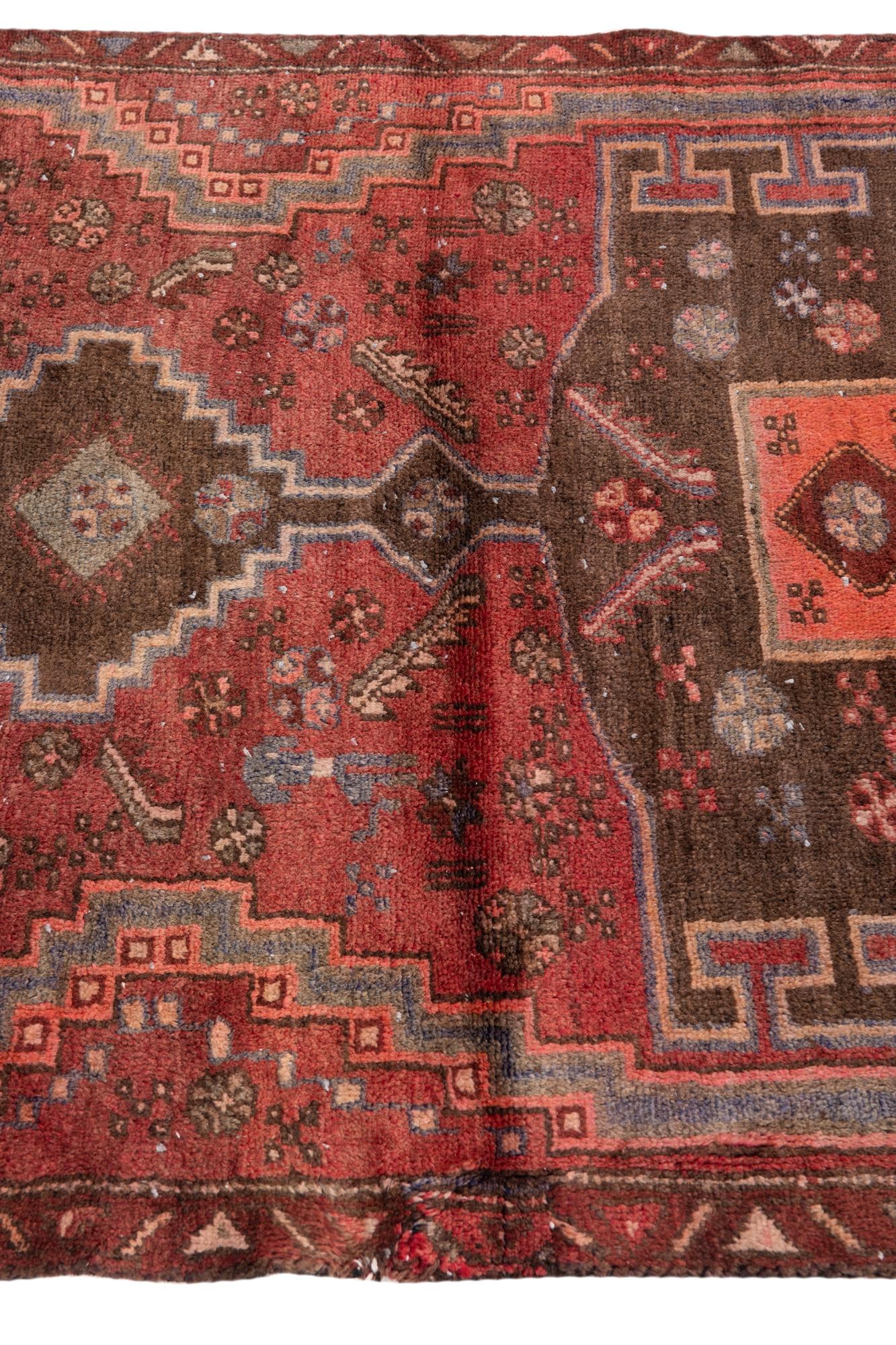 105cm x 125cm anudado a mano Ultra Vintage Alfombra Persa Lana