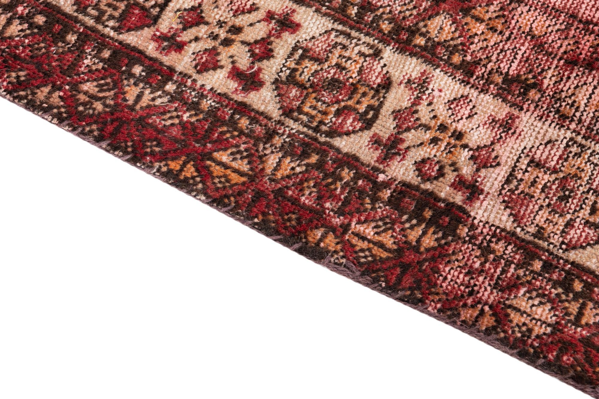 3' 10 x 6' 8 Hand Knotted Ultra Vintage Persian Wool Rug