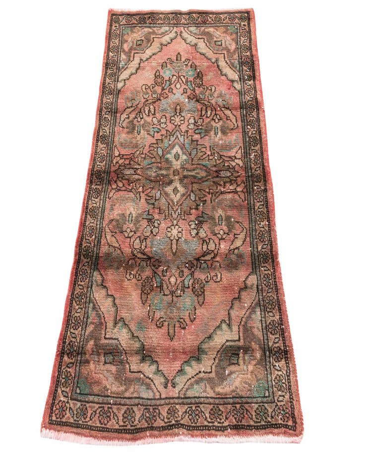 Detail image of 2' 5 x 4' 4  Hand Knotted Ultra Vintage Persian Wool Rug