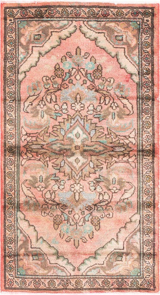 Detail image of 2' 5 x 4' 4 Hand Knotted Ultra Vintage Persian Wool Rug