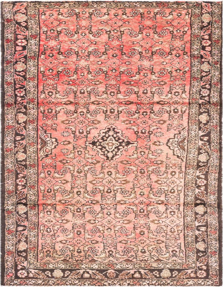 Detail image of 4' x 6' 3 Hand Knotted Ultra Vintage Persian Wool Rug