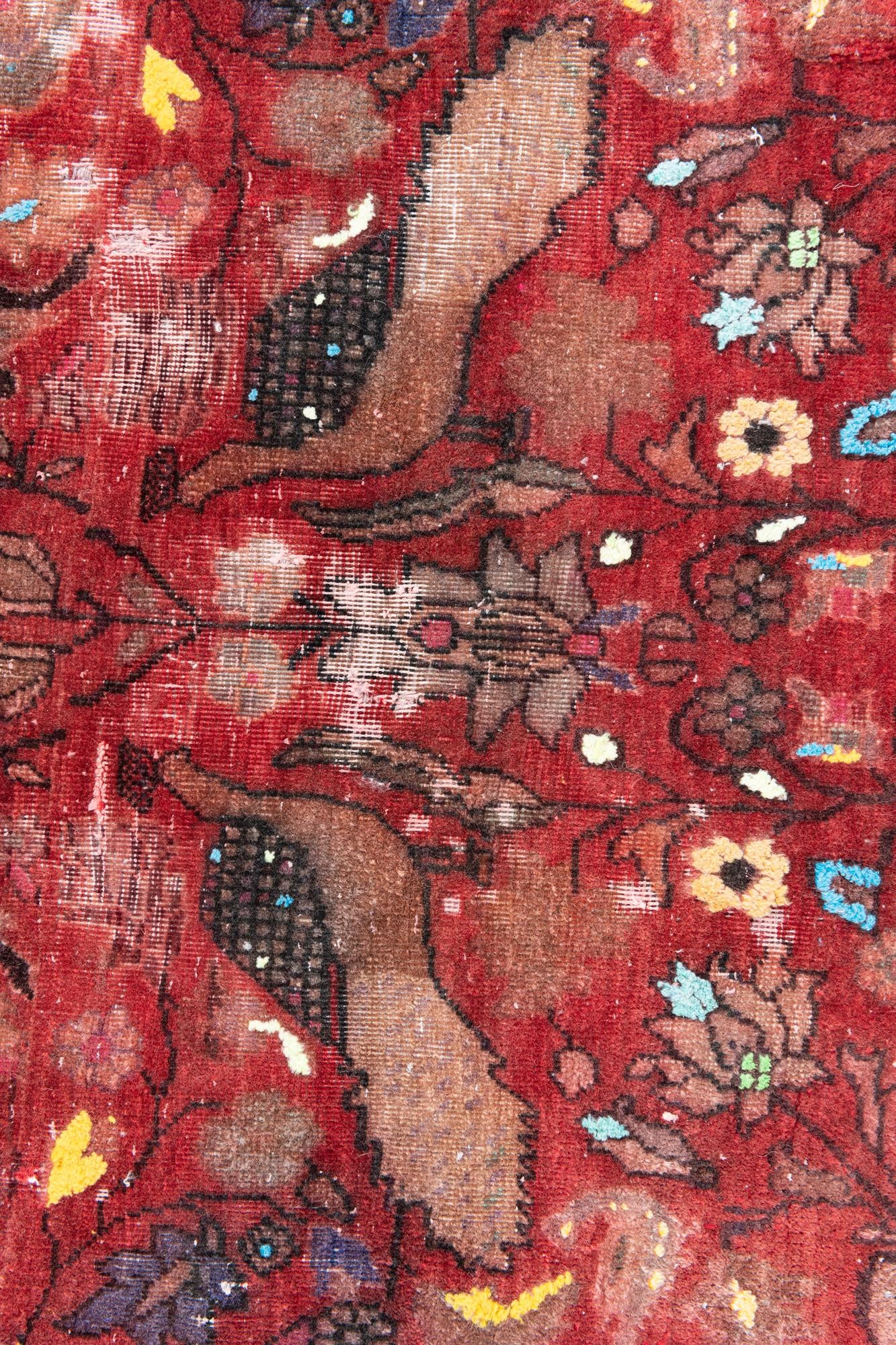 3' 6 x 6' 5 Hand Knotted Ultra Vintage Persian Wool Rug