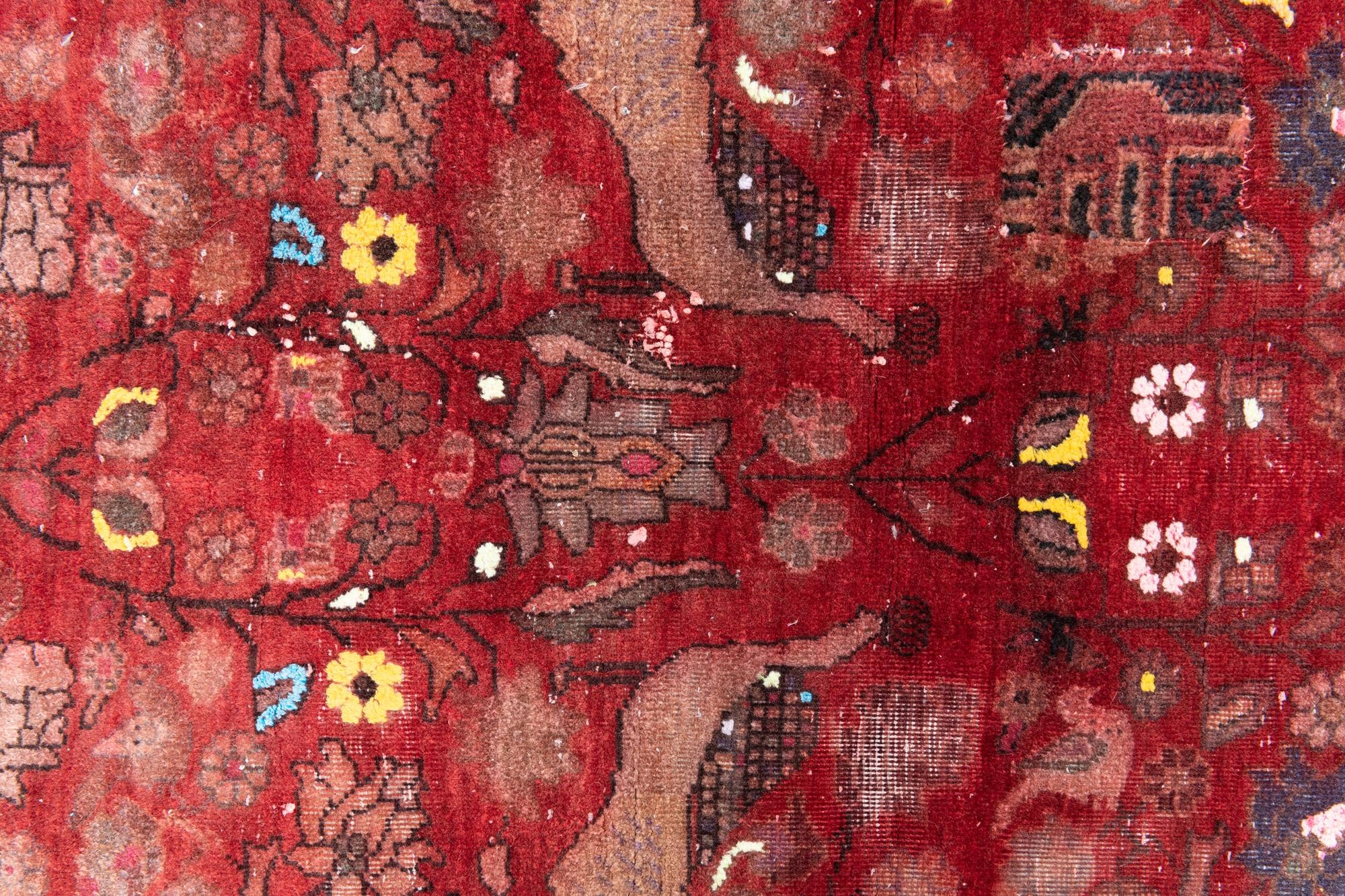 3' 6 x 6' 5 Hand Knotted Ultra Vintage Persian Wool Rug