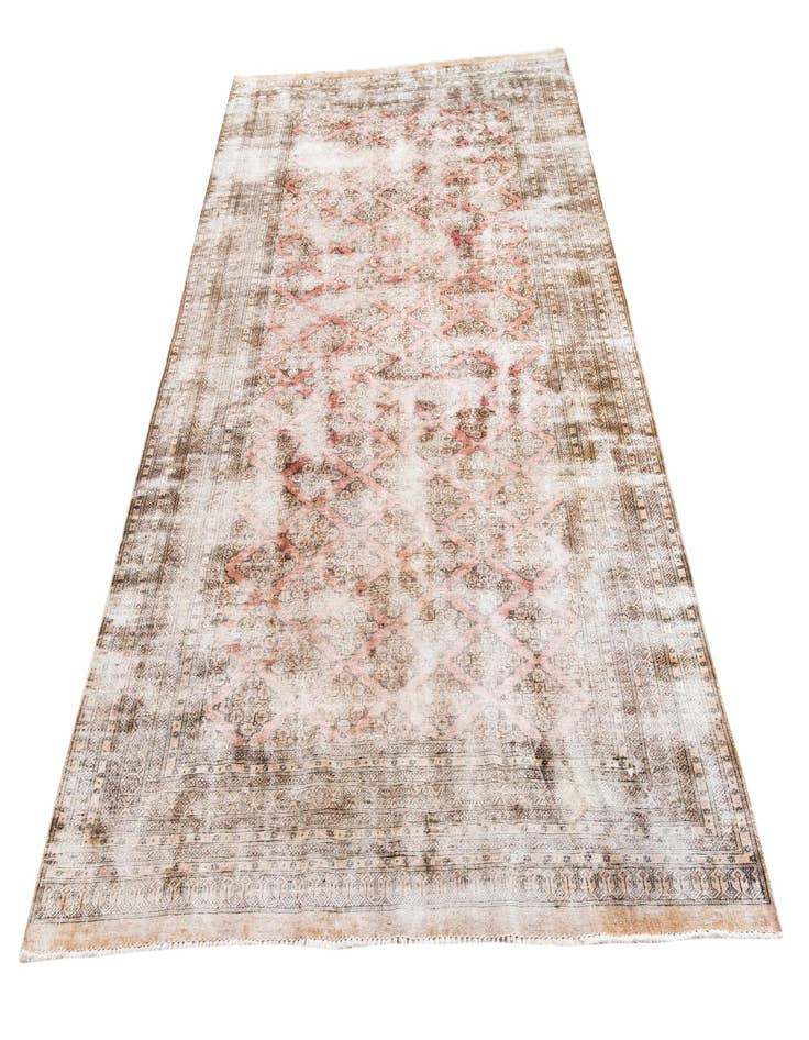 Detail image of 7' x 9' 9  Hand Knotted Ultra Vintage Persian Wool Rug