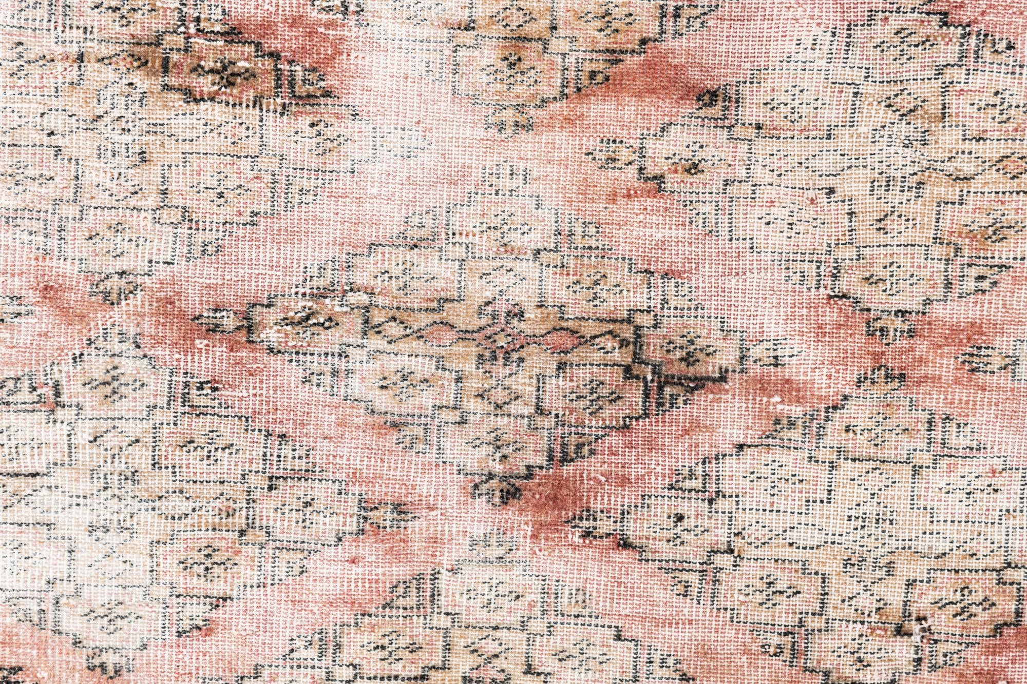 7' x 9' 9 Hand Knotted Ultra Vintage Persian Wool Rug