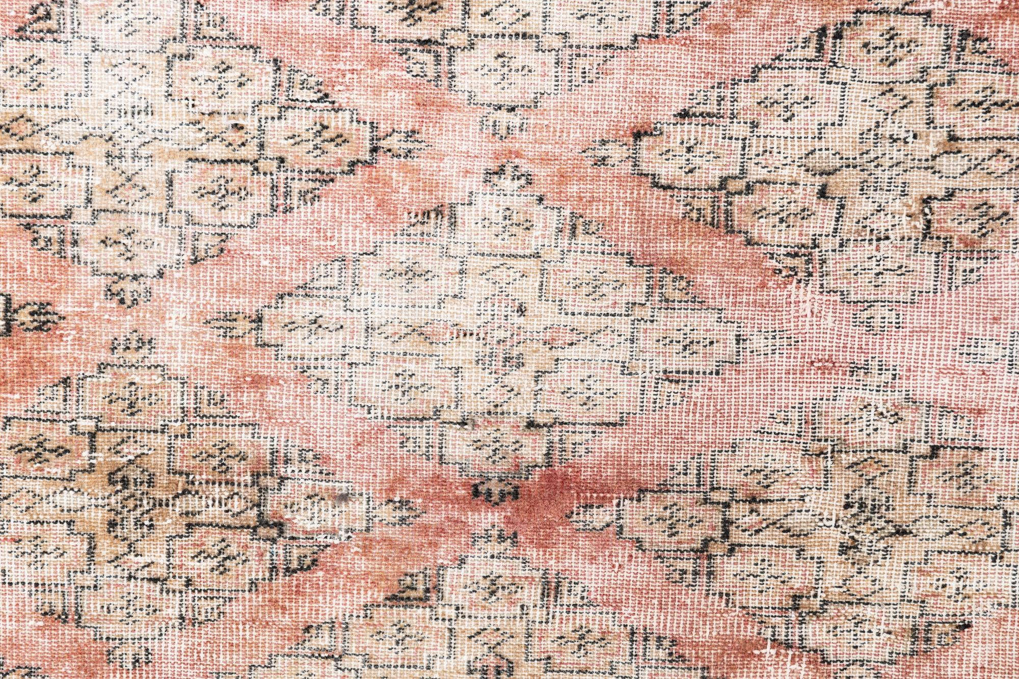 7' x 9' 9 Hand Knotted Ultra Vintage Persian Wool Rug
