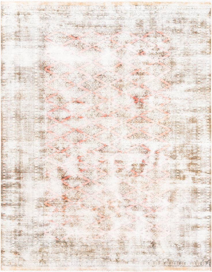 Detail image of 7' x 9' 9 Hand Knotted Ultra Vintage Persian Wool Rug