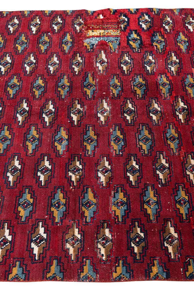 4' 7 x 6' Hand Knotted Ultra Vintage Persian Wool Rug