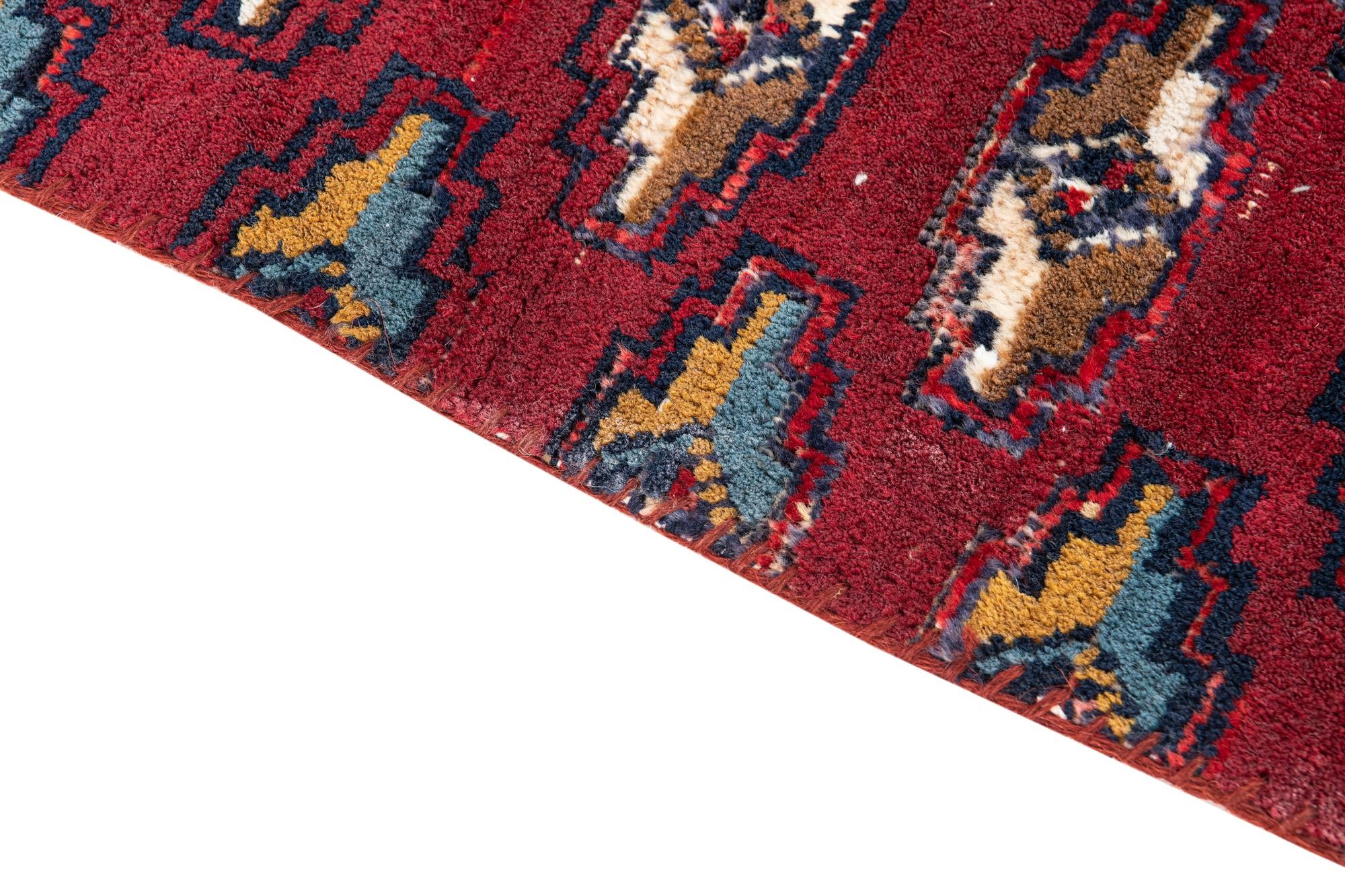 4' 7 x 6' Hand Knotted Ultra Vintage Persian Wool Rug