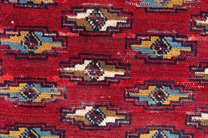4' 7 x 6' Hand Knotted Ultra Vintage Persian Wool Rug