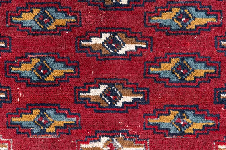 4' 7 x 6' Hand Knotted Ultra Vintage Persian Wool Rug