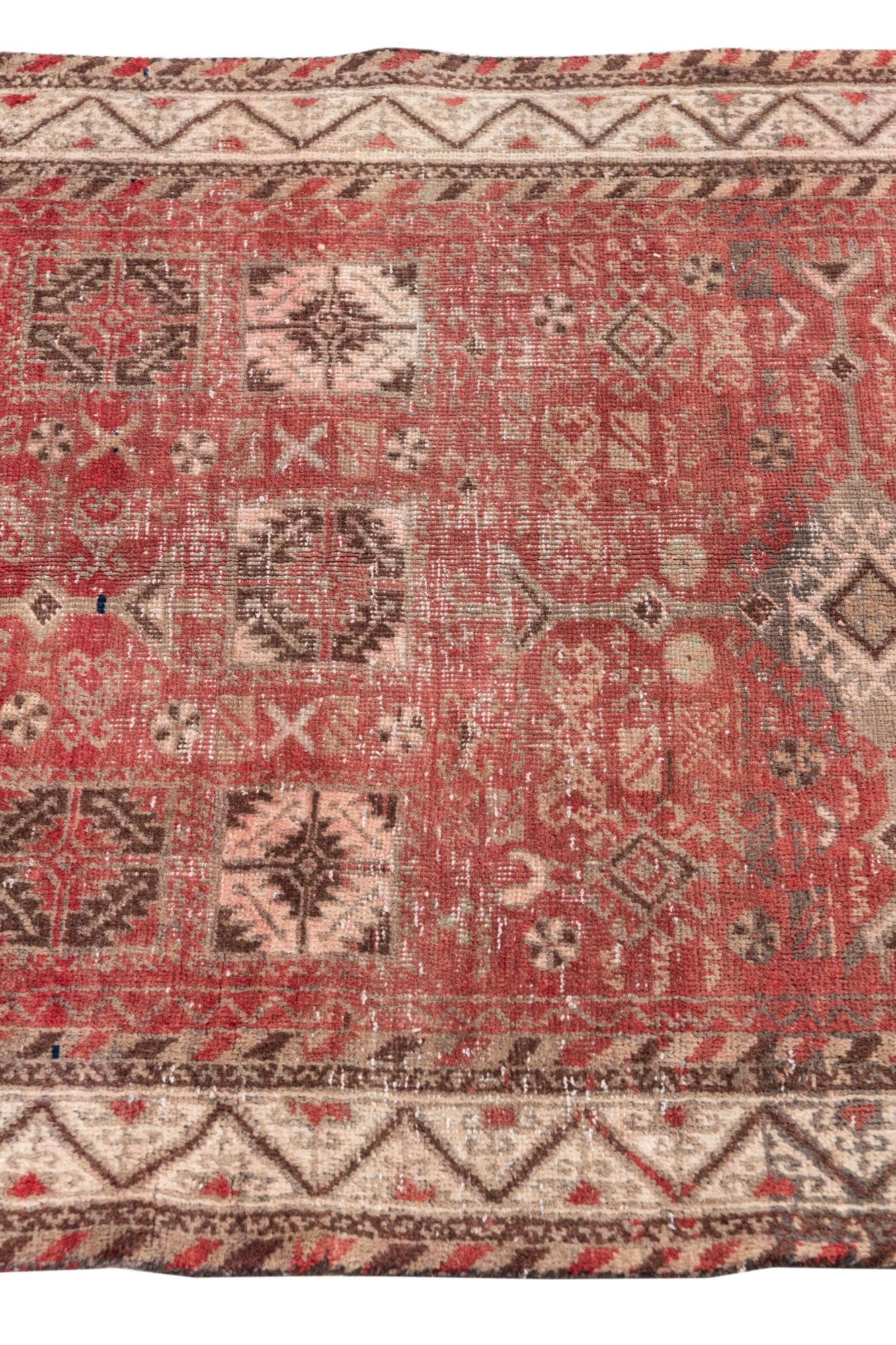 2' 9 x 4' 5 Hand Knotted Ultra Vintage Persian Wool Rug
