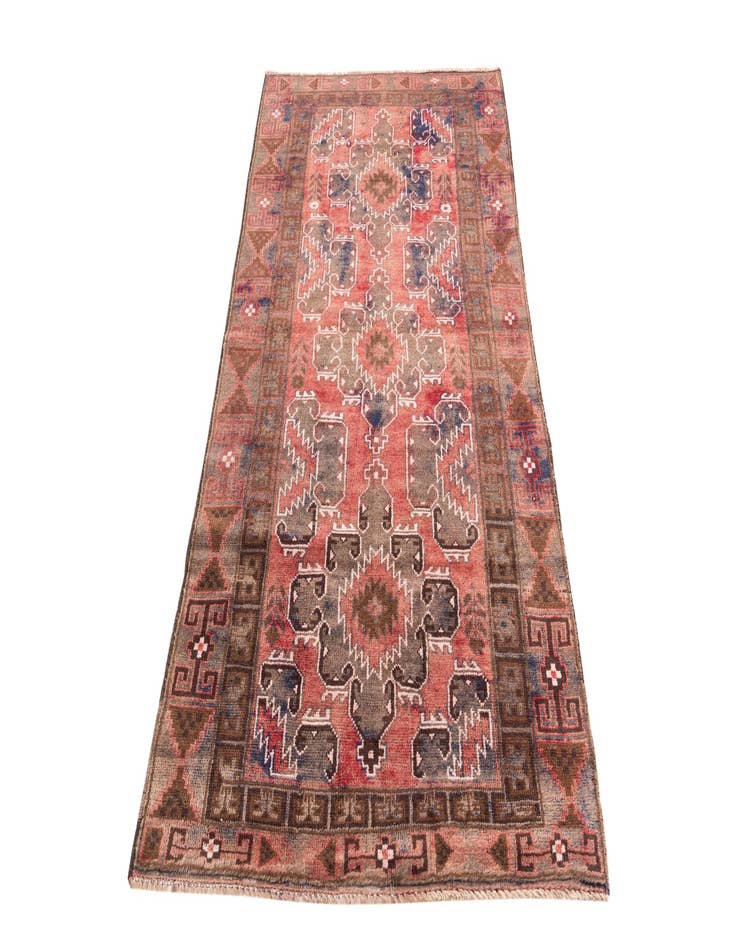 Detail image of 3' 6 x 6' 9  Hand Knotted Ultra Vintage Persian Wool Rug