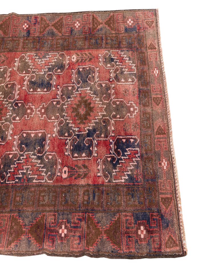 Detail image of 3' 6 x 6' 9  Hand Knotted Ultra Vintage Persian Wool Rug