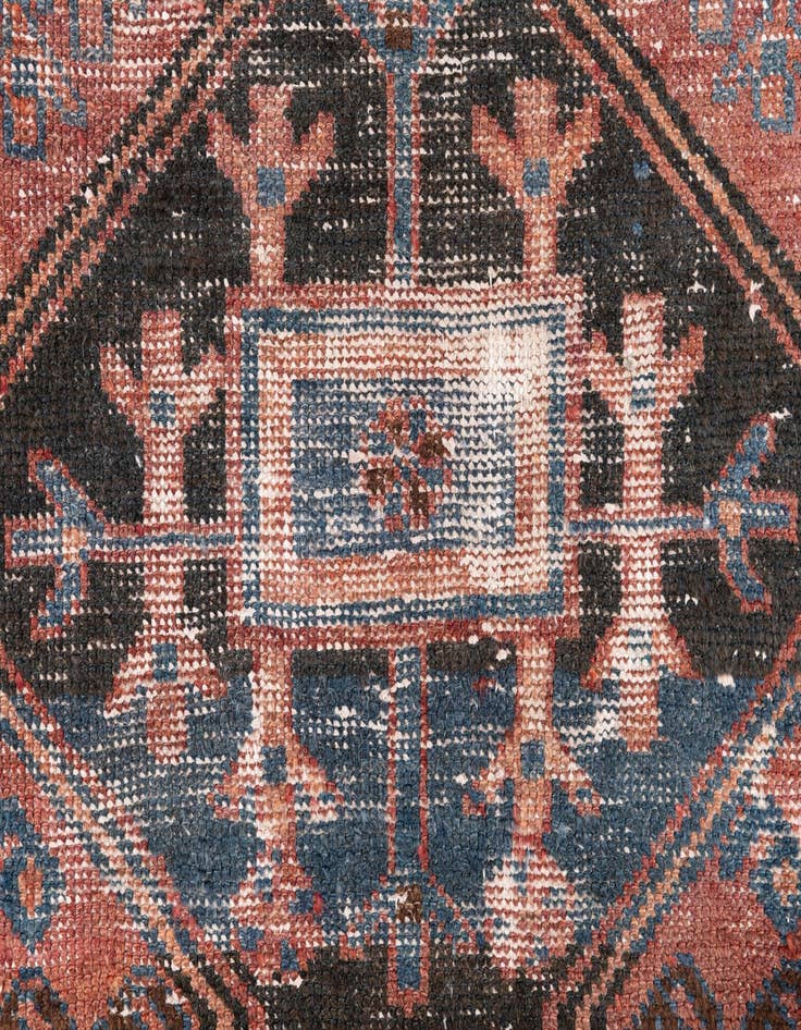 Detail image of 3' 9 x 6'  Hand Knotted Ultra Vintage Persian Wool Rug