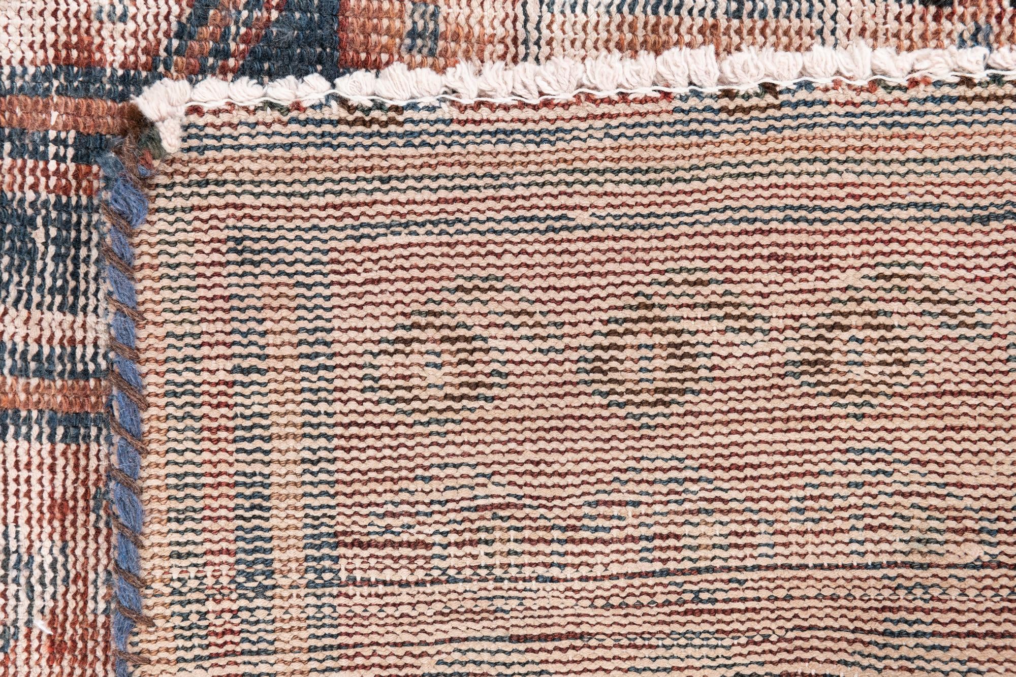3' 9 x 6' Hand Knotted Ultra Vintage Persian Wool Rug