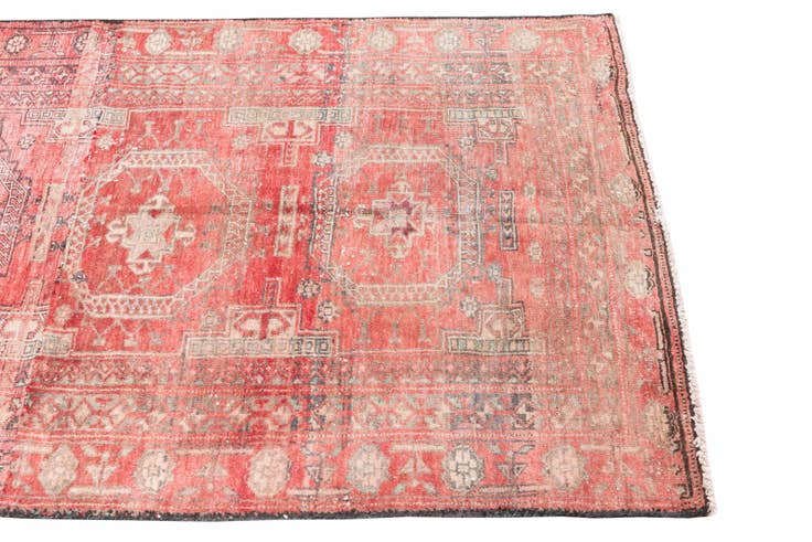 Detail image of 3' 5 x 5' 10 Hand Knotted Ultra Vintage Persian Wool Rug