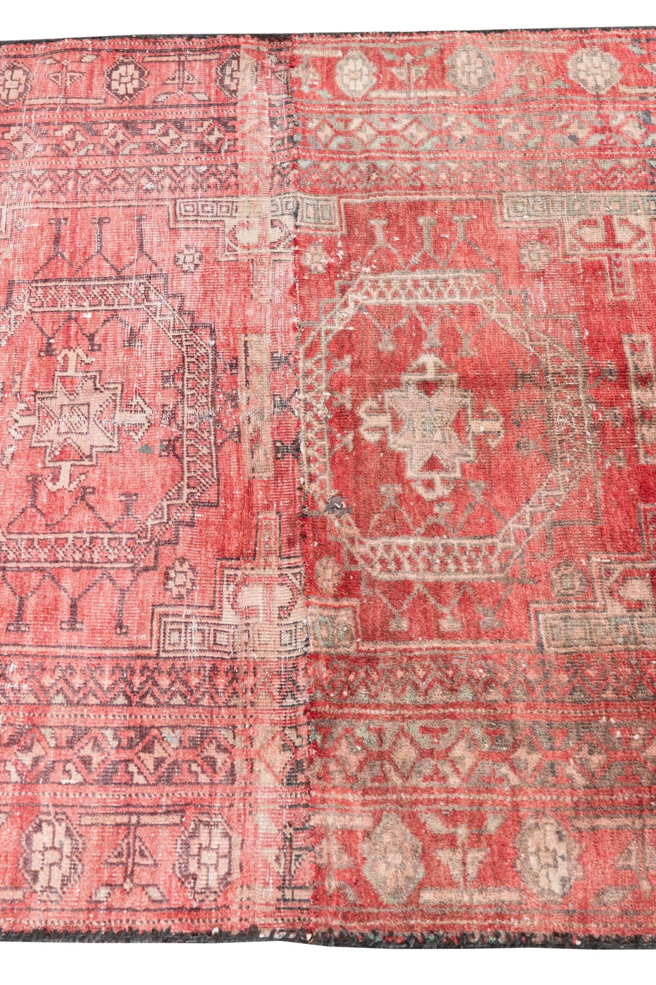 3' 5 x 5' 10 Hand Knotted Ultra Vintage Persian Wool Rug
