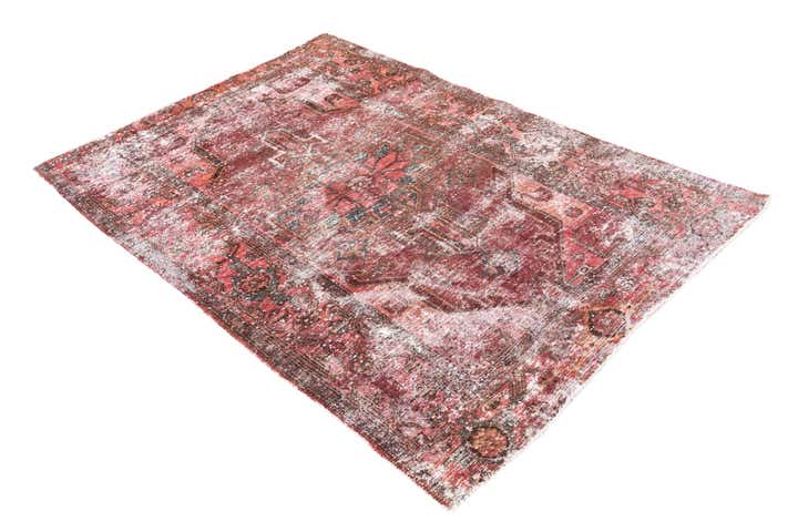 4' 4 x 6' 1 Hand Knotted Ultra Vintage Persian Wool Rug