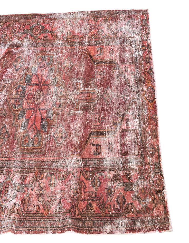 Detail image of 4' 4 x 6' 1  Hand Knotted Ultra Vintage Persian Wool Rug