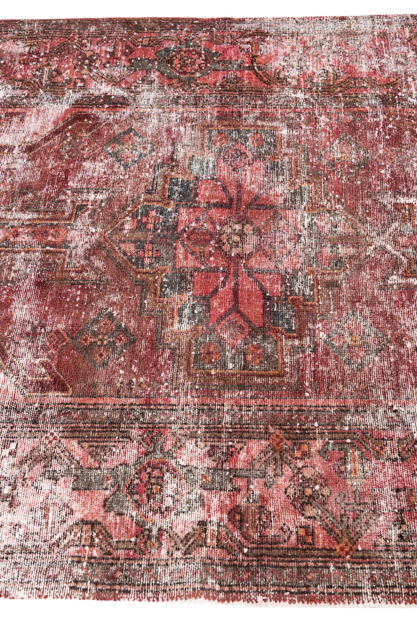 4' 4 x 6' 1 Hand Knotted Ultra Vintage Persian Wool Rug