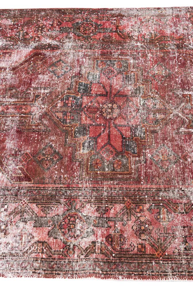 4' 4 x 6' 1 Hand Knotted Ultra Vintage Persian Wool Rug