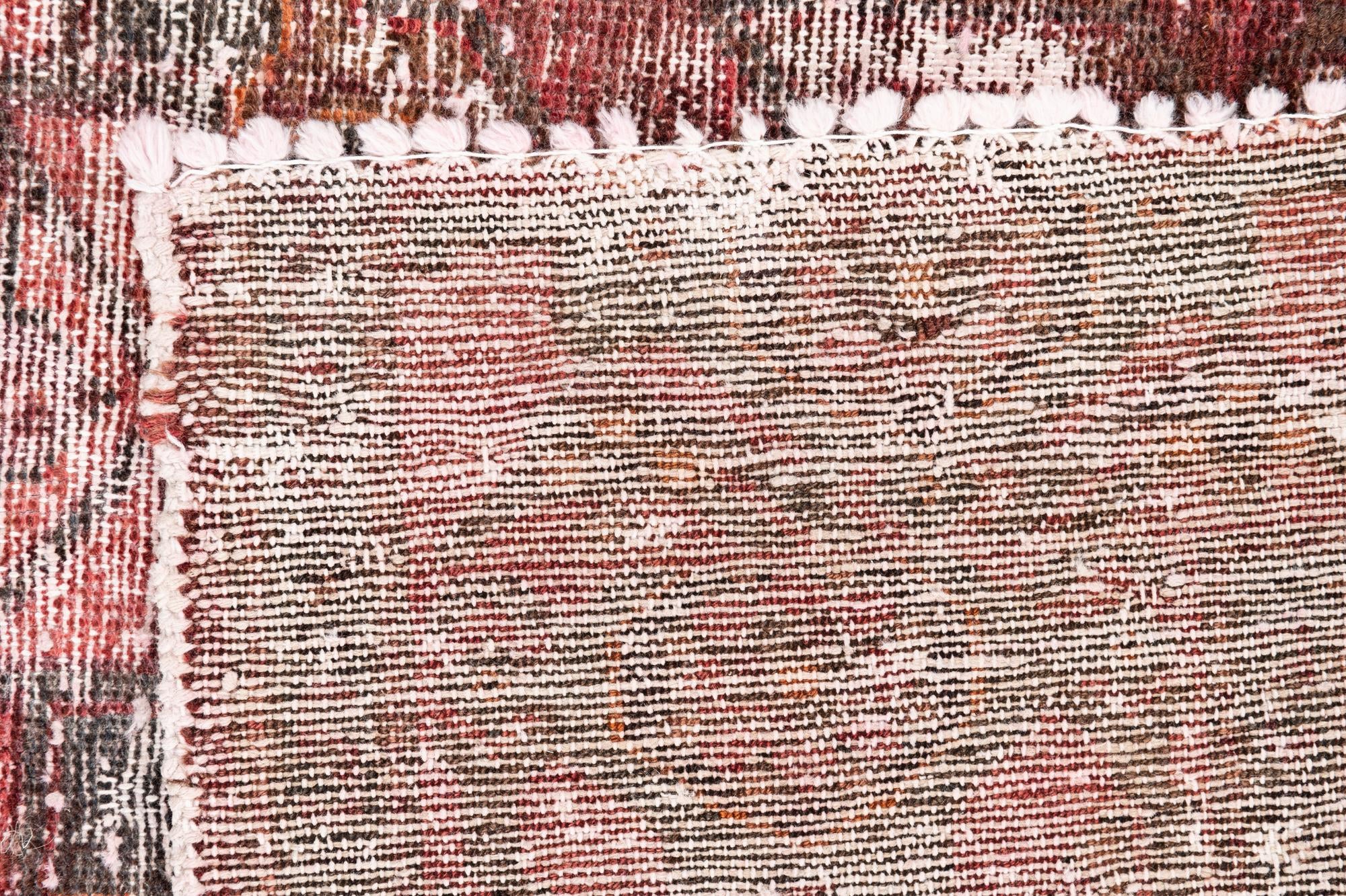 4' 4 x 6' 1 Hand Knotted Ultra Vintage Persian Wool Rug