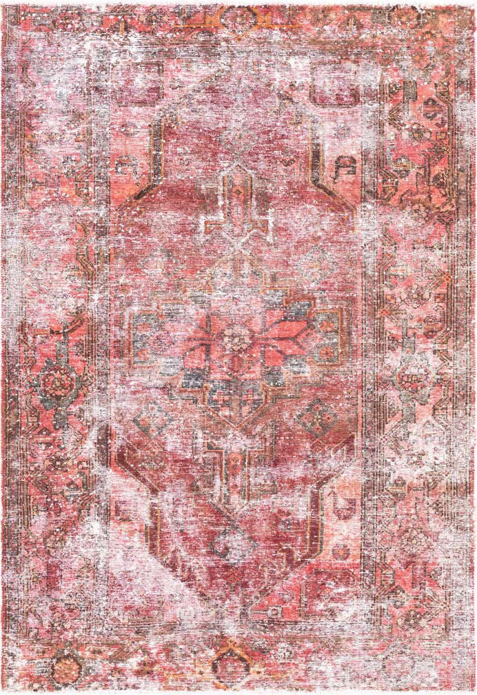 4' 4 x 6' 1 Hand Knotted Ultra Vintage Persian Wool Rug