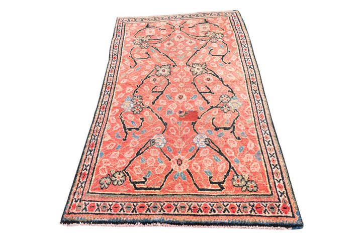 3' 5 x 6' 3 Hand Knotted Ultra Vintage Persian Wool Rug