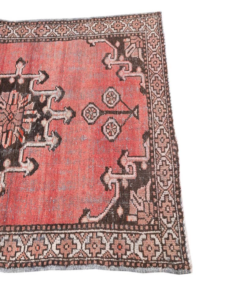 Detail image of 3' 9 x 6' 5  Hand Knotted Ultra Vintage Persian Wool Rug