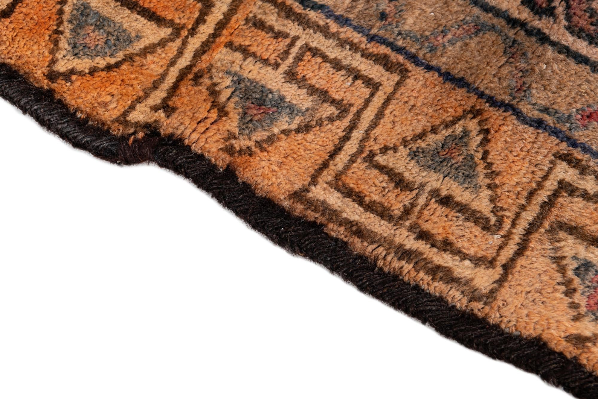 4' 9 x 5' 10 Hand Knotted Ultra Vintage Persian Wool Rug