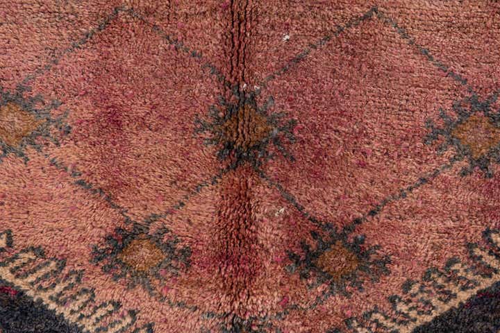 4' 9 x 5' 10 Hand Knotted Ultra Vintage Persian Wool Rug