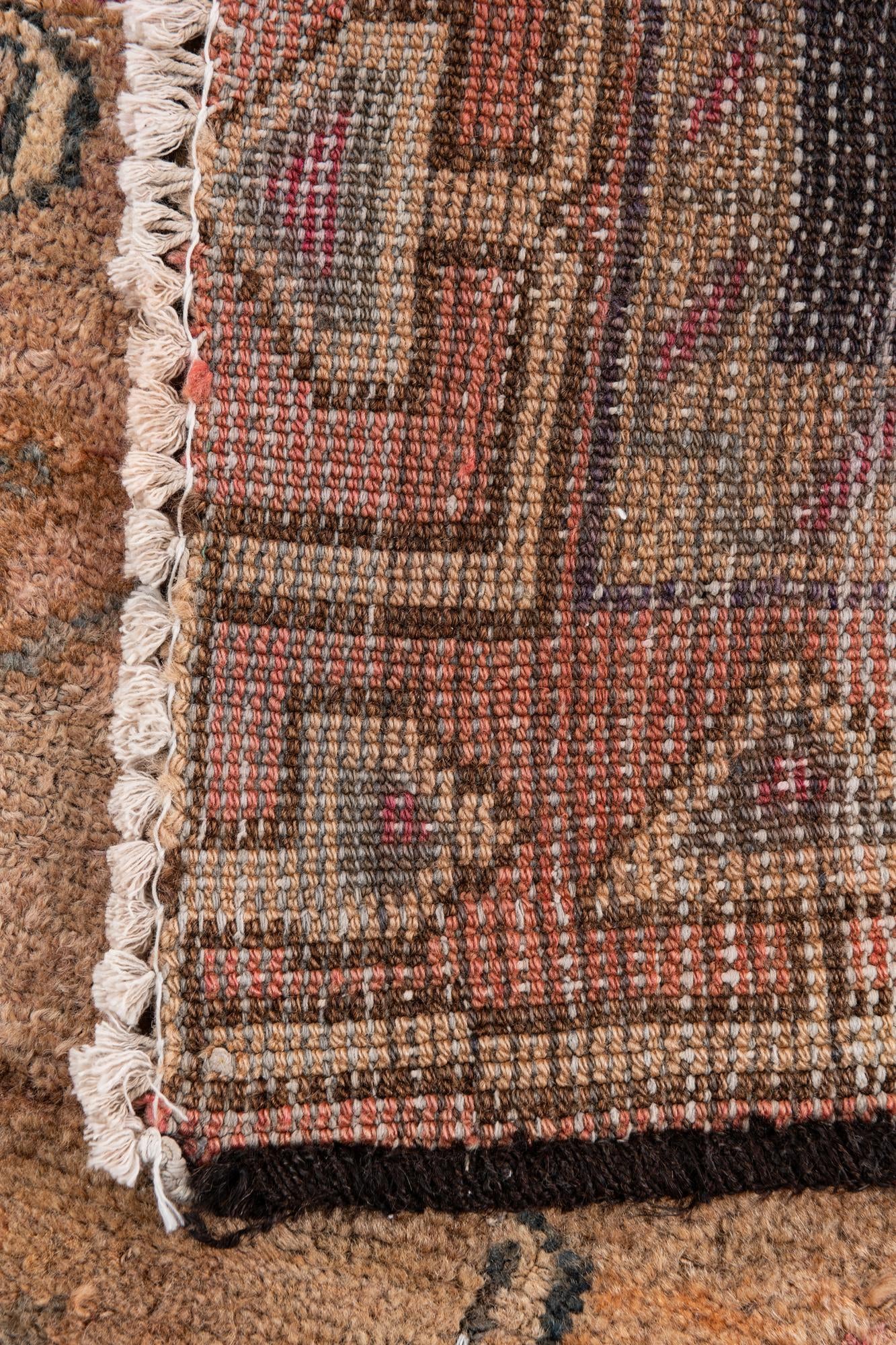 4' 9 x 5' 10 Hand Knotted Ultra Vintage Persian Wool Rug