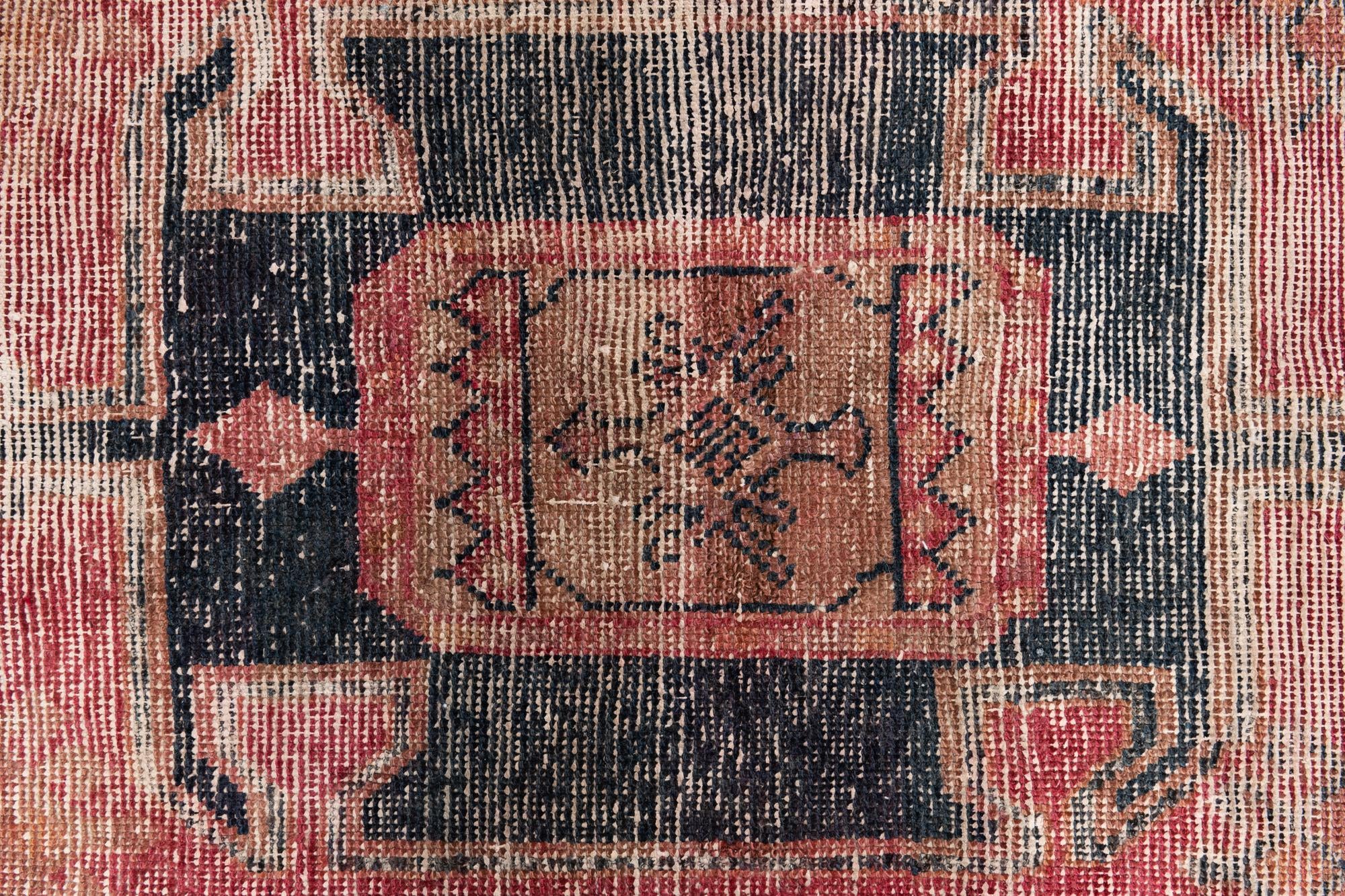 4' x 6' 10 Hand Knotted Ultra Vintage Persian Wool Rug