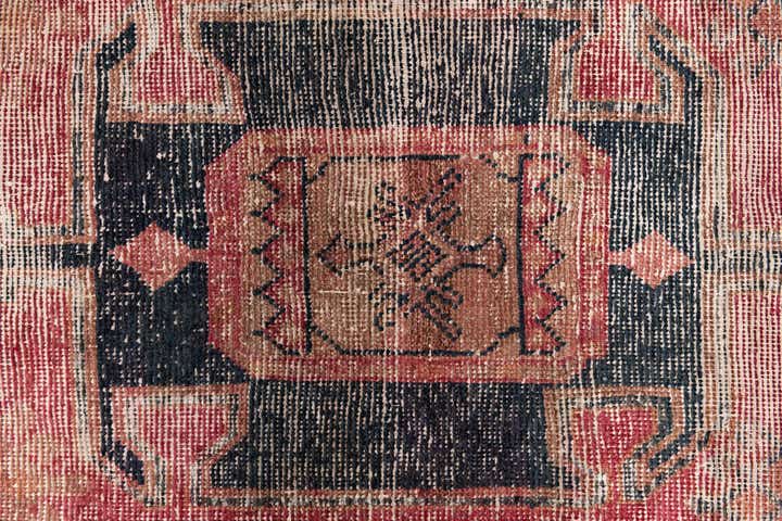 4' x 6' 10 Hand Knotted Ultra Vintage Persian Wool Rug