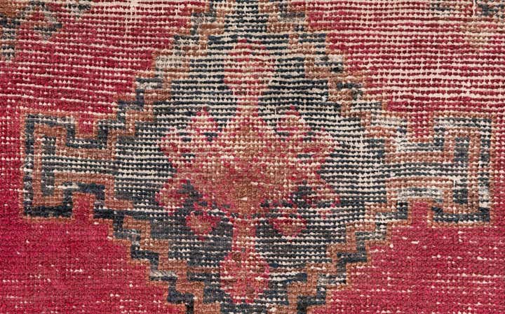 4' x 6' 10 Hand Knotted Ultra Vintage Persian Wool Rug