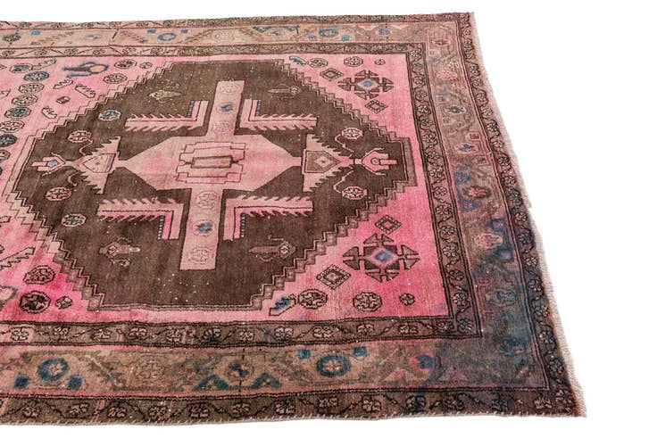 Detail image of 5' 2 x 7' 4 Hand Knotted Ultra Vintage Persian Wool Rug
